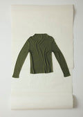 Aster High Neck Wool Lyocell Tee | Artichoke
