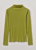Aster High Neck Wool Lyocell Tee | Pea