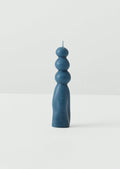 Astral Sculptural Beeswax Candle | Ice Blue