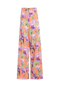 ATHENA CLEAN WIDE LEG PANT - FLORAL PALM CORAL