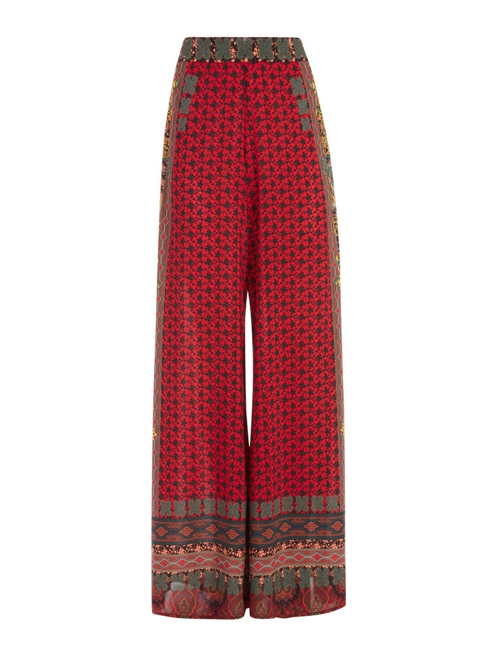 ATHENA FLARED WIDE LEG PANT - ALWAYS FOREVER MULTI