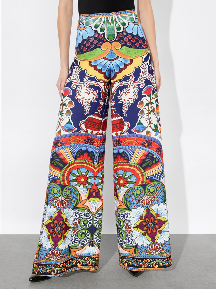 ATHENA WIDE LEG PANT - ON THE ROAD