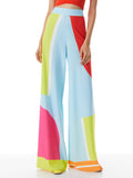 ATHENA WIDE LEG PANT - TAKING SIDES GEO