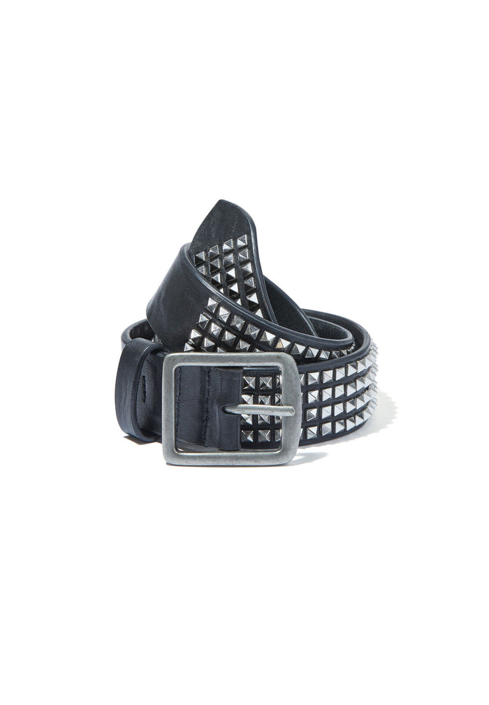 AUBREY STUDDED BELT W BUCKLE - BLACK