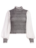AVIVA SMOCKED BLOUSE