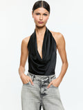 AYANNA CROP TOP - BLACK