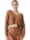 AYDEN CASHMERE PULLOVER - CAMEL