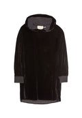 BARON A-LINE HOODED DRESS - BLACK
