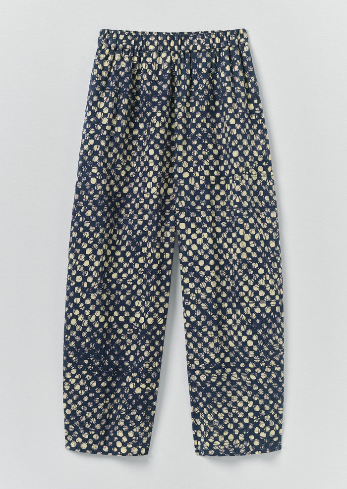 Batik Cook Check Pants | Provencal Blue
