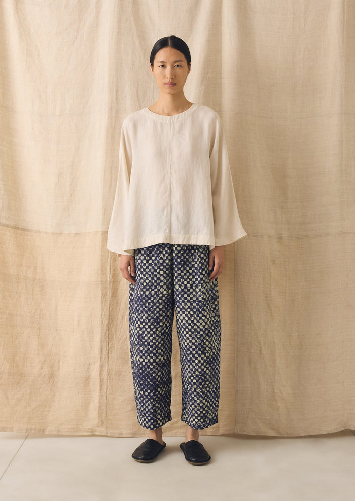 Batik Cook Check Pants | Provencal Blue
