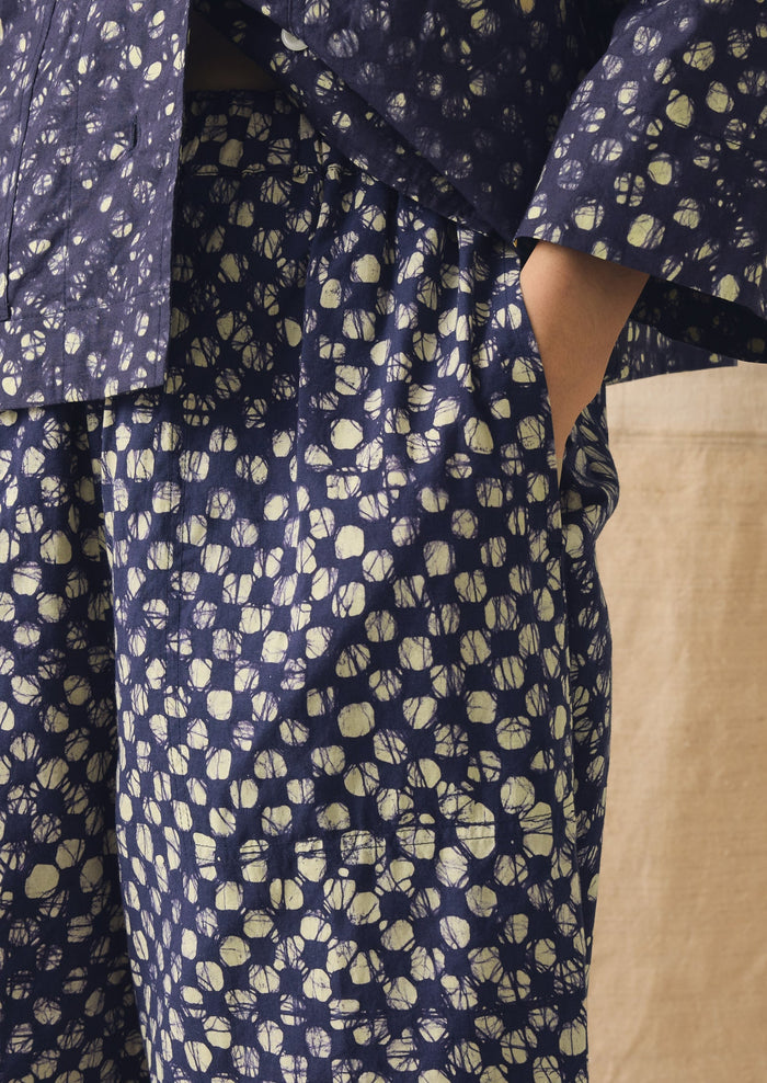 Batik Cook Check Pants | Provencal Blue