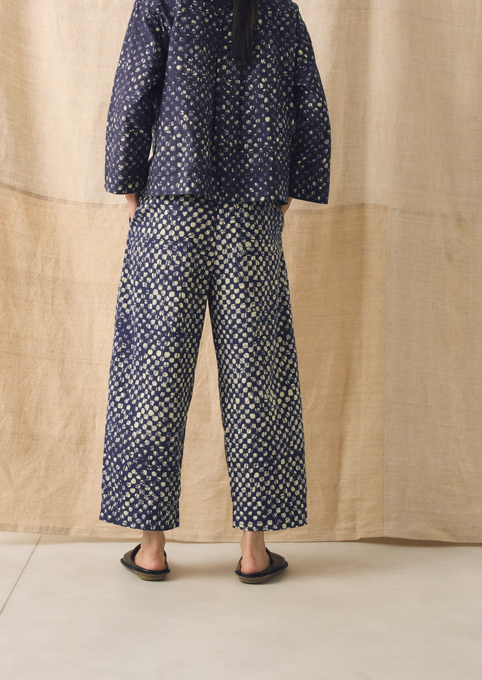 Batik Cook Check Pants | Provencal Blue