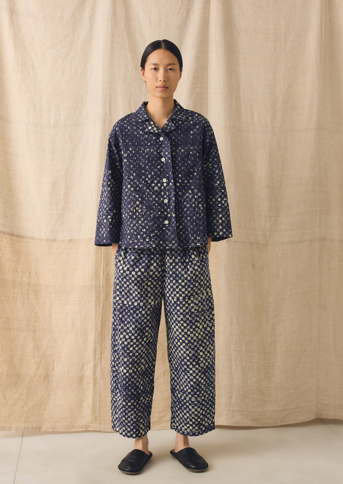 Batik Cook Check Pants | Provencal Blue