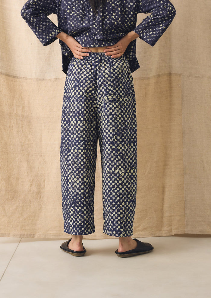 Batik Cook Check Pants | Provencal Blue