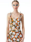 BECCY FRONT BUTTON BUSTIER - BLOSSOM