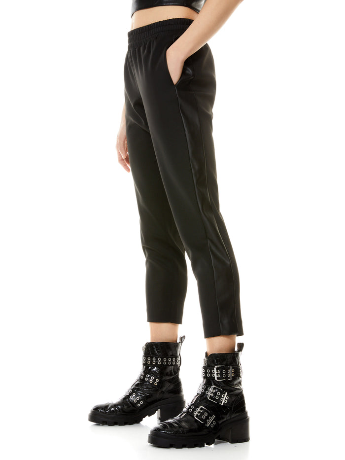 BENNY TAPERED PULL ON PANT - BLACK
