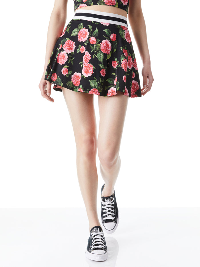 BLAISE TRAPEZE MINI SKORT - CHERI FLORAL