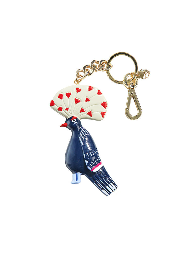 BLUE BIRD RESIN KEY CHARM - MULTI
