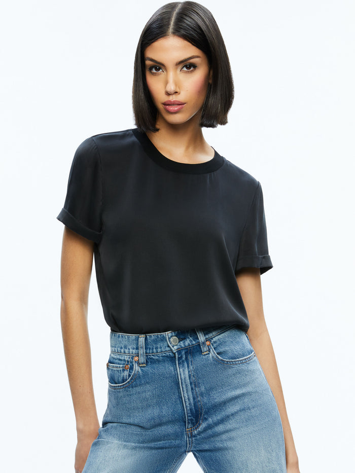 BRADEN RELAXED TEE - BLACK