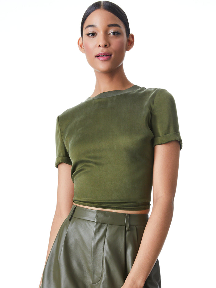 BRADEN RELAXED TEE - OLIVE