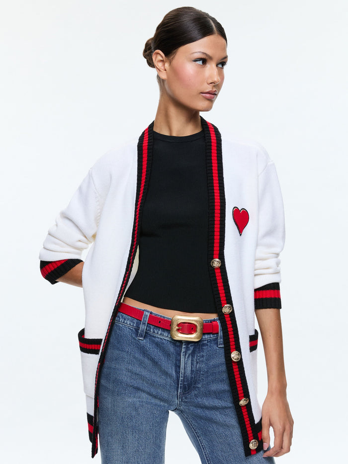 BRADFORD CARDIGAN - ECRU MULTI