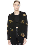 BRADFORD GRANDPA CARDIGAN - BLACK/MULTI