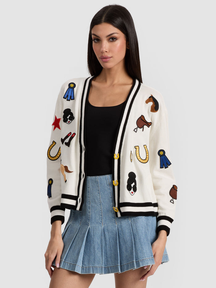 BRADLEY CARDIGAN - SOFT WHITE MULTI