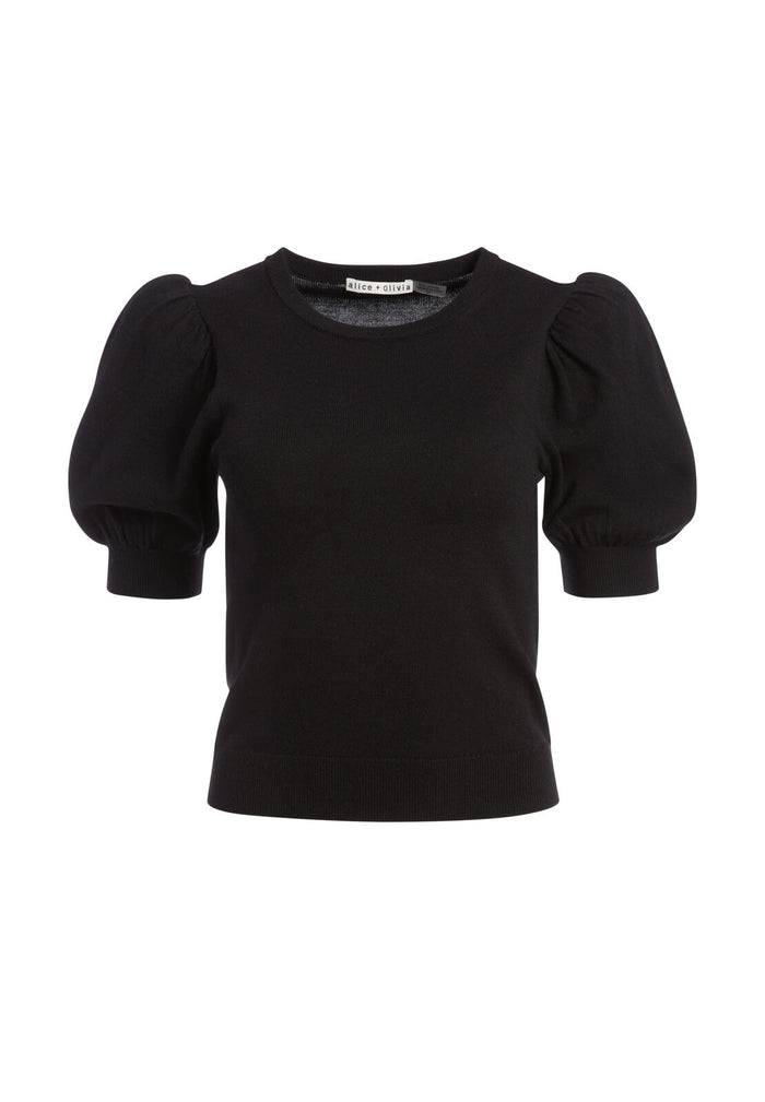 BRADY PUFF SLEEVE PULLOVER - BLACK