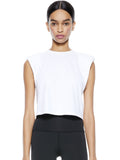 BRAXTON CROPPED TEE - WHITE