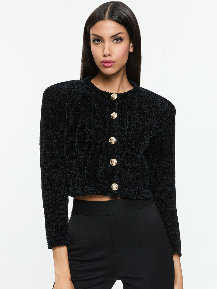 BREANNA CARDIGAN - BLACK