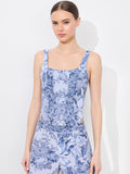 BRESLIN CORSET TOP - BLUE MULTI