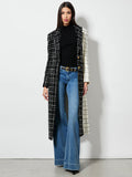 BRET LONG BLAZER - BLACK/OFF WHITE