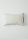 Bud Embroidered Pillowcase Set | Ivory/Delft Blue