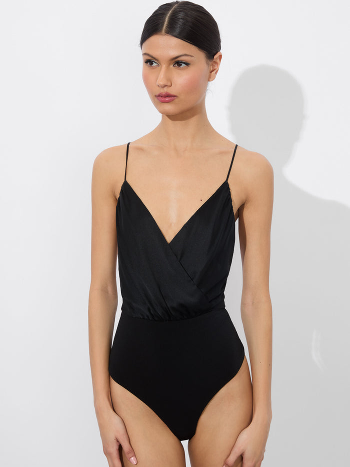 CALLIE TANK BODYSUIT - BLACK