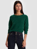 CAROLEE CASHMERE PULLOVER - GREEN MYSTIQUE