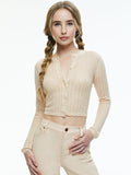 CARSON CARDIGAN - ALMOND