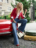 CARY FITTED BLAZER - PERFECT RUBY