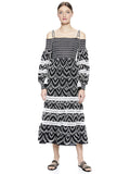 CATIA OFF THE SHOULDER MIDI DRESS