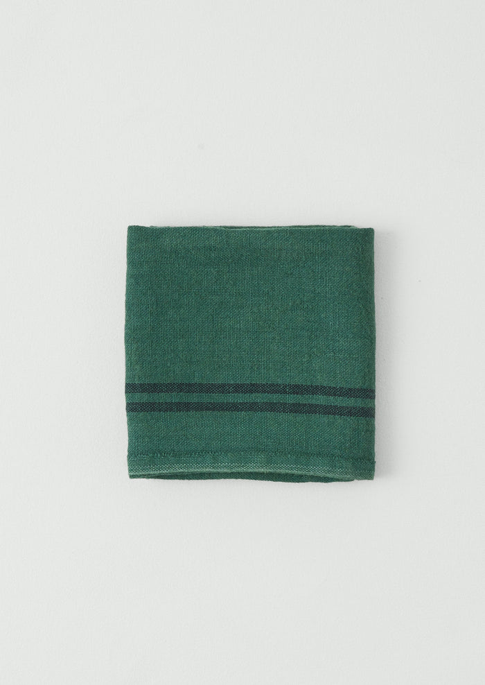Charvet Linen Tea Towel | Spruce Green