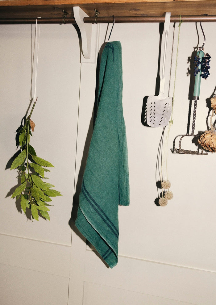 Charvet Linen Tea Towel | Spruce Green