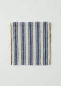 Chef Stripe Linen Table Runner | Ecru/Multi Blue