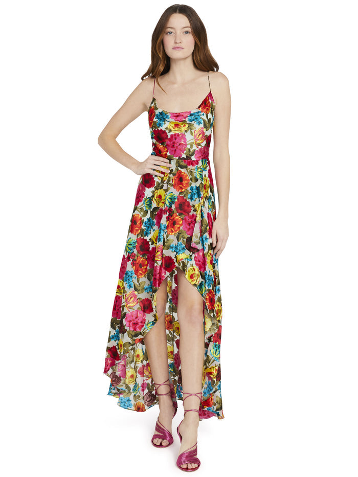 CHRISTINA FLORAL MAXI DRESS - JUST BLOOM-LG MINT