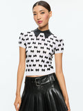 CIARA PULLOVER - SOFT WHITE/BLACK