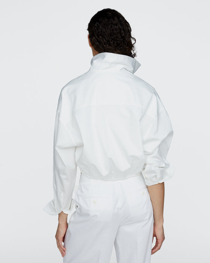 Cinched Waist Shirt - White