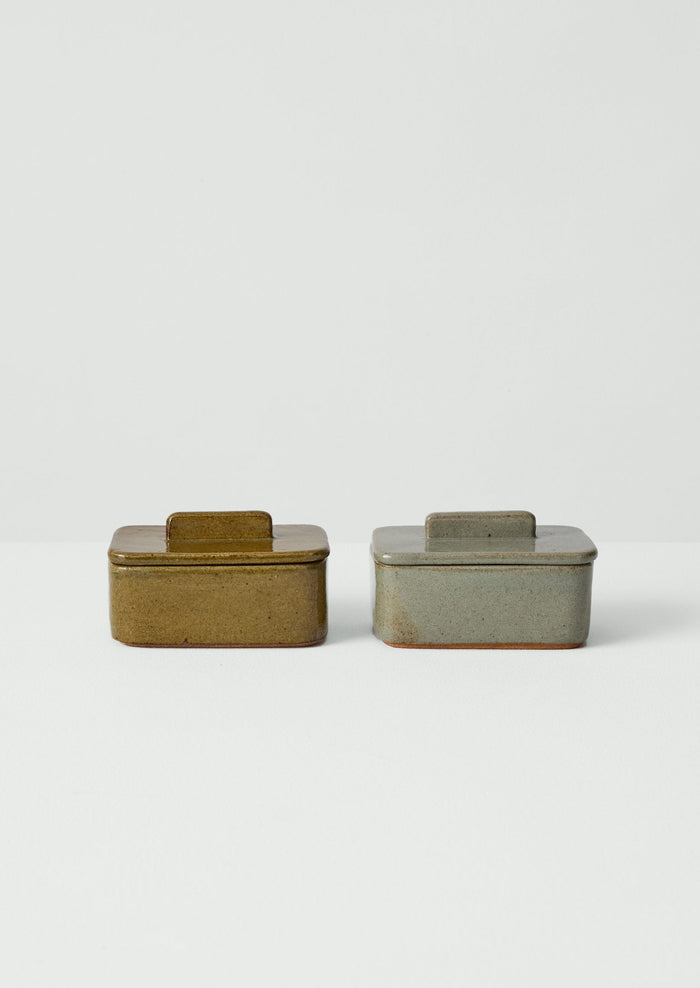 Cisco And The Sun Stoneware Butter Box | Dove