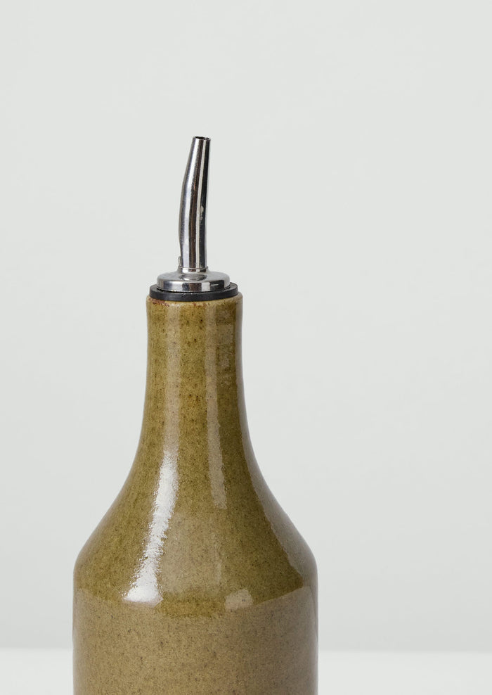 Cisco And The Sun Stoneware Oil Pourer | Moss