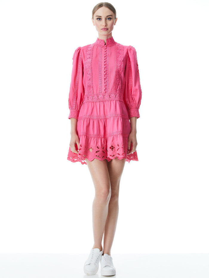 CLARK MNDRN CLR GTRD TIER DRE - FRENCH ROSE