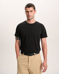 Classic Jersey Crew Neck Tee - Black