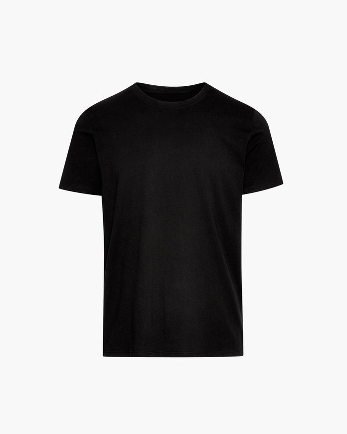 Classic Jersey Crew Neck Tee - Black