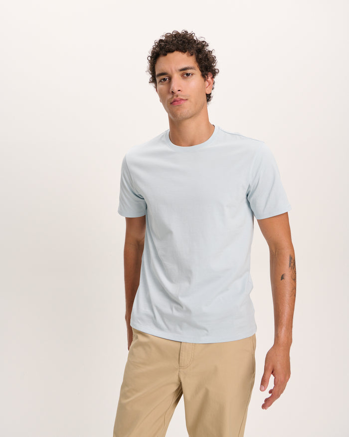 Classic Jersey Crew Neck Tee - Blue